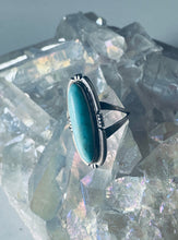 Load image into Gallery viewer, Size 9 Stunning Sterling Silver and Genuine Turquoise Ring