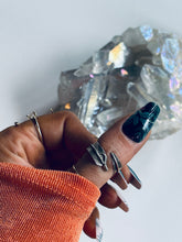 Load image into Gallery viewer, Sterling Feather Ring Adjustable