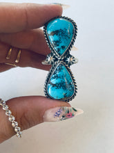 Load image into Gallery viewer, Size 8.5 Double Stone Ring
