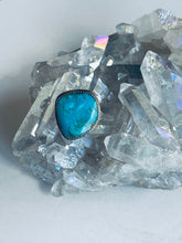 Load image into Gallery viewer, Size 7.5 Turquoise and Sterling Silver Ring