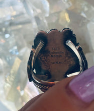Load image into Gallery viewer, Size 9 Stunning Sterling Silver and Genuine Turquoise Rectangle Ring