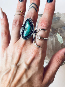 Size 9 Boho Turquoise Ring
