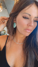 Load image into Gallery viewer, Sterling and Genuine Turquoise Nugget Earrings