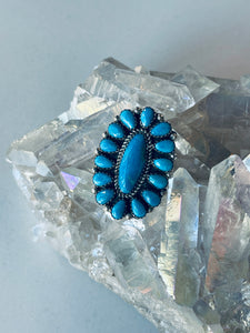 Size 7 Turquoise and Sterling Silver Ring