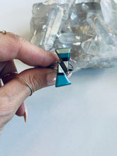 Load image into Gallery viewer, Size 8 MOP, Onyx and Turquoise Vintage Ring