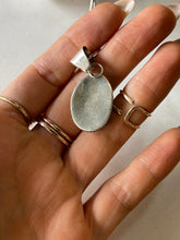 Load image into Gallery viewer, Oval Pendant on Sterling Silver Chain