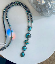 Load image into Gallery viewer, Strand Navajo Pearls with Turquoise