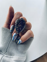 Load image into Gallery viewer, Size 5.5 Grape Tourmalated Druzy and Sterling Ring