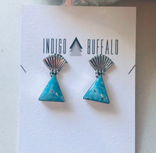 Load image into Gallery viewer, Sterling and Genuine Turquoise Earrings