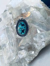 Load image into Gallery viewer, Size 7.5 Vintage Turquoise and Sterling Ring