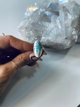 Load image into Gallery viewer, Vintage Size 4.25 Sterling and Turquoise Inlay