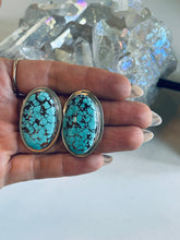 Load image into Gallery viewer, Sterling and Genuine Turquoise Nugget Earrings