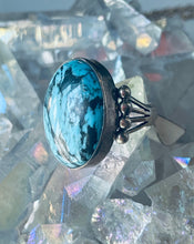 Load image into Gallery viewer, Size 9 Stunning Sterling Silver and Genuine Turquoise Ring