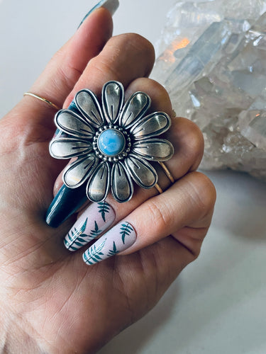 Size 7 Sterling and Turquoise Ring