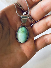 Load image into Gallery viewer, Oval Pendant on Sterling Silver Chain