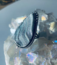 Load image into Gallery viewer, Size 7.5 Stunning Sterling Silver and Druzy Ring