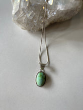 Load image into Gallery viewer, Oval Pendant on Sterling Silver Chain