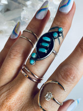 Load image into Gallery viewer, Vintage Size 6.5 Turquoise and Sterling Ring