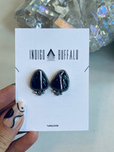 Load image into Gallery viewer, Sterling and Genuine White Buffalo Earrings