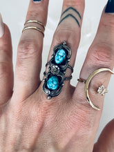 Load image into Gallery viewer, Size 7.5 Double Stone Ring