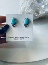 Load image into Gallery viewer, Sterling and Turquoise Studs
