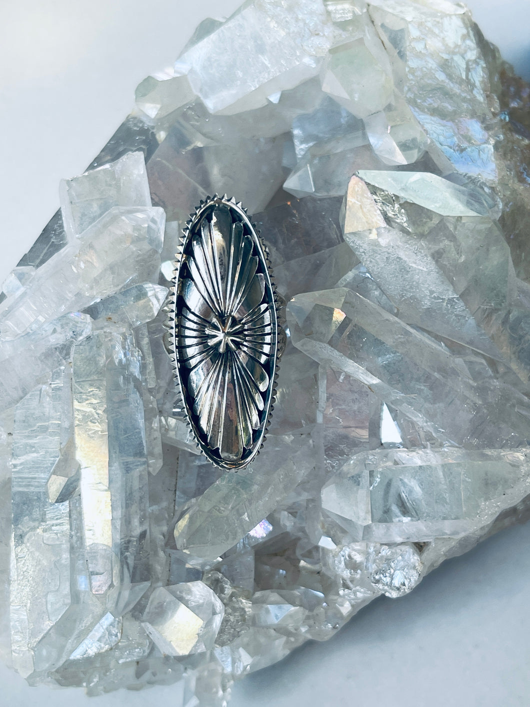 Size 6 Running Bear Shield Ring