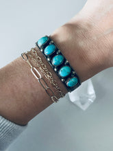 Load image into Gallery viewer, Vintage Navajo Turquoise Cuff