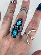 Load image into Gallery viewer, Size 7.5 Double Stone Ring