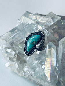Size 9 Boho Turquoise Ring