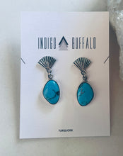 Load image into Gallery viewer, Sterling and Genuine Turquoise Earrings