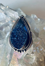Load image into Gallery viewer, Size 6 Stunning Sterling Silver and Druzy Ring