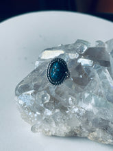 Load image into Gallery viewer, Size 7 Vintage Turquoise and Sterling Silver Ring