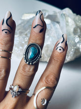 Load image into Gallery viewer, Size 5.5 Vintage Turquoise and Sterling Silver Ring