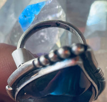 Load image into Gallery viewer, Size 6 Stunning Sterling Silver and Druzy Ring