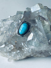 Load image into Gallery viewer, Size 6 Vintage Sterling Silver and Turquoise Nugget Ring
