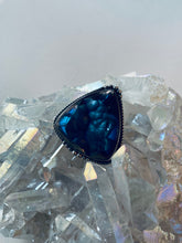 Load image into Gallery viewer, Size 8.5 Tourmalated Druzy and Sterling