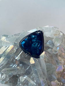Size 8.5 Tourmalated Druzy and Sterling