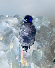 Load image into Gallery viewer, Size 6 Boho Sterling Silver and Amethyst Ring