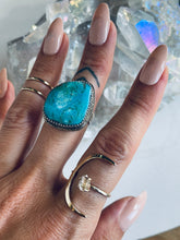 Load image into Gallery viewer, Size 7.5 Turquoise and Sterling Silver Ring