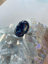 Load image into Gallery viewer, Size 5.5 Tourmalated Purple Druzy Ring