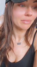 Load image into Gallery viewer, Sterling Silver 222 Angel Number Necklace