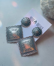 Load image into Gallery viewer, Sterling Concho Earrings