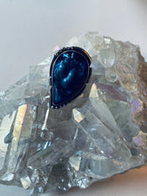 Load image into Gallery viewer, Size 6 Tourmalated Druzy and Sterling Silver Ring