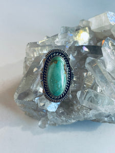 Size 7.5 Sterling and Turquoise Ring