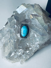Load image into Gallery viewer, Size 6 Vintage Sterling Silver and Turquoise Nugget Ring