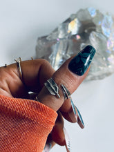 Load image into Gallery viewer, Sterling Feather Ring Adjustable