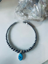 Load image into Gallery viewer, Gorgeous Sterling and Turquoise Choker Necklace