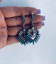 Load image into Gallery viewer, Sterling and Genuine Turquoise Earrings