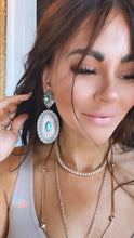 Load image into Gallery viewer, Sterling and Genuine Turquoise Nugget Earrings
