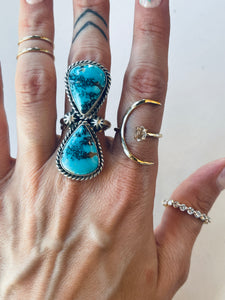 Size 8.5 Double Stone Ring